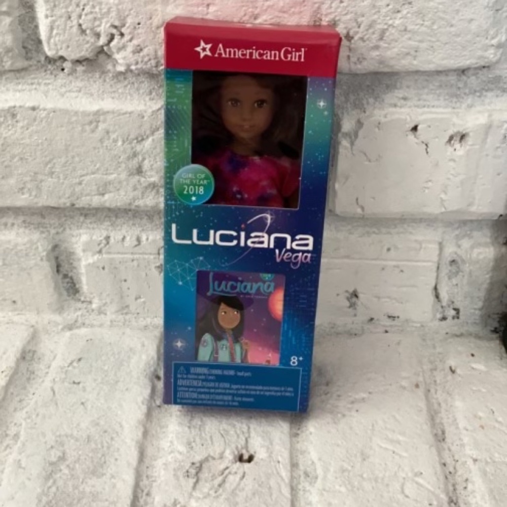 American Girl Luciana Vega Doll in Blue and Pink Box